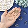 20Pcs 2 Colors Alloy Open Back Bezel Pendants FIND-FS0005-14-4