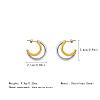 304 Stainless Steel Stud Earrings for Women DQ1821-3