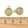 Natural Green Aventurine Half Round Charms STAS-L080-009G-03-3