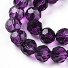 Baking Paint Transparent Glass Beads X1-DGLA-A035-T8mm-A09-4