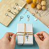 10Pcs 10 Style Killer's Weapon Theme Alloy Pendant Locking Stitch Markers HJEW-CJ00010-4