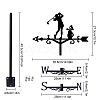 Orangutan Iron Wind Direction Indicator AJEW-WH0265-011-2