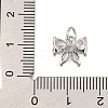 Rack Plating Brass Micro Pave Cubic Zirconia Charms LS-KK-I716-22P-02-3