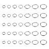 700Pcs 7 Styles 201& 304 Stainless Steel Split Rings STAS-CJ0002-17-1