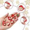24Pcs 12 Styles Christmas Decorations Theme Opaque Acrylic Bead with Enamel FIND-FS0002-66-2