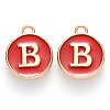 Golden Plated Enamel Alloy Charms ENAM-SZ0001-26C-B-2