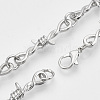 Alloy Barb Wire Necklaces NJEW-R254-01B-P-4