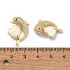 Brass Micro Pave Clear Cubic Zirconia Pendants KK-A221-21B-G-3