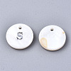 Natural Freshwater Shell Pendants SHEL-Q018-01A-S-P-2