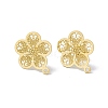 304 Stainless Steel Stud Earrings Finding X-STAS-C061-02G-1