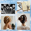 Brass/Iron /Alloy Hair Sticks OHAR-SC0001-09S-5