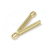 Rack Plating Brass Connector Charms KK-P245-07G-V-2