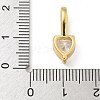 Brass Micro Pave Cubic Zirconia Pendants KK-U050-03G-02-3