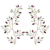 Iron Leaves Branch  Wall Decorations AJEW-WH0513-30A-1