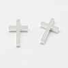 Brass Tiny Cross Charms KK-F718-08S-2