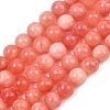 Natural Dyed White Jade Beads Strands GG-CBAEB22-B01-8mm-13-2