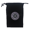 Velvet Tarot Cards Storage Drawstring Bags PW-WGD1949-11-1