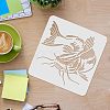 Plastic Reusable Drawing Painting Stencils Templates DIY-WH0172-287-3