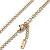Ion Plating(IP) 304 Stainless Steel Rolo Chain Necklace for Men Women NJEW-K245-022B-2
