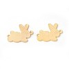 Brass Bunny Links connectors KK-F772-14G-1