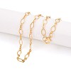 Brass Cable Chains Necklace Making X-MAK-S072-16A-G-1