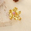 304 Stainless Steel with Resin Cuff Open Rings RJEW-Z132-03G-1