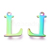 Ion Plating(IP) 304 Stainless Steel Charms STAS-H112-L-M-2