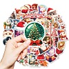 50Pcs Christmas Theme Animal Paper Stickers DIY-P085-03-4