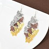 430 Stainless Steel Butterfly Dangle Earrings EJEW-A137-05P-03-2