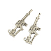 Tibetan Style Alloy Machine Gun Pendants TIBEP-Q043-142-RS-1