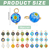 30Pcs Millefiori Glass Charms PALLOY-PH01855-2