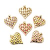 Eco-friendly Brass Enamel Pendants KK-D066-02G-RS-1