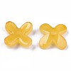 Spray Painted Glass Beads X-GLAA-N035-012-A03-2