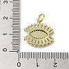 Brass Micro Pave Cubic Zirconia Pendants KK-E092-06G-3