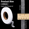 Gorgecraft 2 Rolls 2 Colors Non-woven Fabric Polyamide Double-sided Hot Melt Adhesive Film DIY-GF0009-34B-2