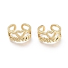 Brass Cuff Rings RJEW-O037-01G-1