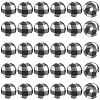 45Pcs Round Silicone Focal Beads SIL-SC0003-84-7