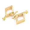 Rack Plating Brass Locket Pendants KK-F874-01G-18-2