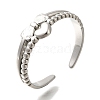 304 Stainless Steel Cuff Rings RJEW-Z074-20P-1