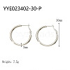 Stylish Stainless Steel Big Hoop Earrings NA7733-6-1