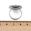 Non-Tarnish 304 Stainless Steel Pad Ring Settings STAS-K278-11F-P-5
