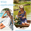2Pcs 2 Colors Polyester Camellia Brooches JEWB-FG0001-64B-5