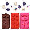 Boutigem 3Pcs 3 Colors Fondant Molds DIY-BG0001-17-7