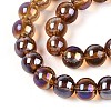 Electroplate Transparent Glass Beads Strands GLAA-T032-T8mm-AB23-3
