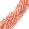 Natural Strawberry Quartz Beads Strands G-A026-A03-2mm-1
