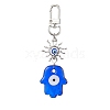 Evil Eye Lampwork Pendant Decorations HJEW-JM01997-03-1