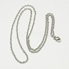 Tarnish Resistant Trendy Unisex 304 Stainless Steel Cable Chain Necklaces X-NJEW-L043-16P-1