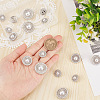 Gorgecraft 3 Style Alloy Rhinestone Shank Buttons FIND-GF0004-71P-3