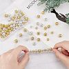 100Pcs 4 Styles Alloy with Rhienstone Beads RB-AR0003-15-4