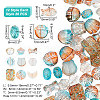ARRICRAFT 240Pcs 12 Styles Transparent Spray Painted Glass Beads GLAA-AR0001-40-2